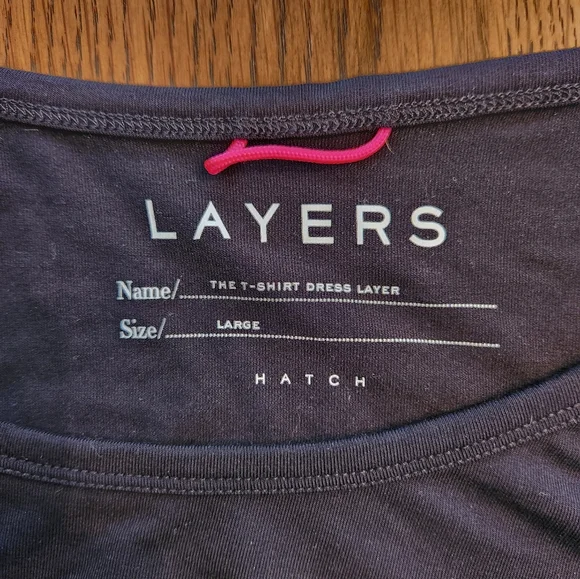 Hatch The T-Shirt Layer Dress Black Size Large Maternity - Picture 4 of 6